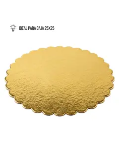 DISCO #10/25CM DORADO NACIONAL