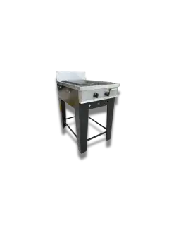 PLANCHA A GAS 50X50CM C/PERILLAS 4/PATAS AEC