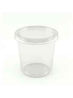 TINA TRANSPARENTE 6OZ C/TAPA 10UND