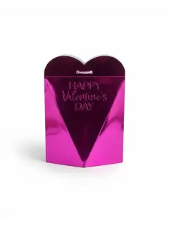 CAJITA COTILLON SAN VALENTIN METALIZADA 13.1X17.1X9.2CM
