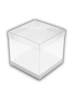 CAJA DE ACETATO BASE BLANCA