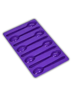 MOLDE DE SILICON CUCHARA MORADO WILTON