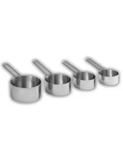 TAZAS MEDIDORAS DE ACERO 4PZ MEITAL